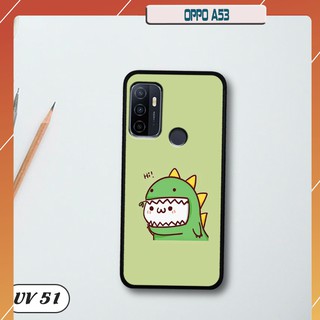 Ốp điện thoại OPPO A53 lưng nhám viền cao su dẻo in hình