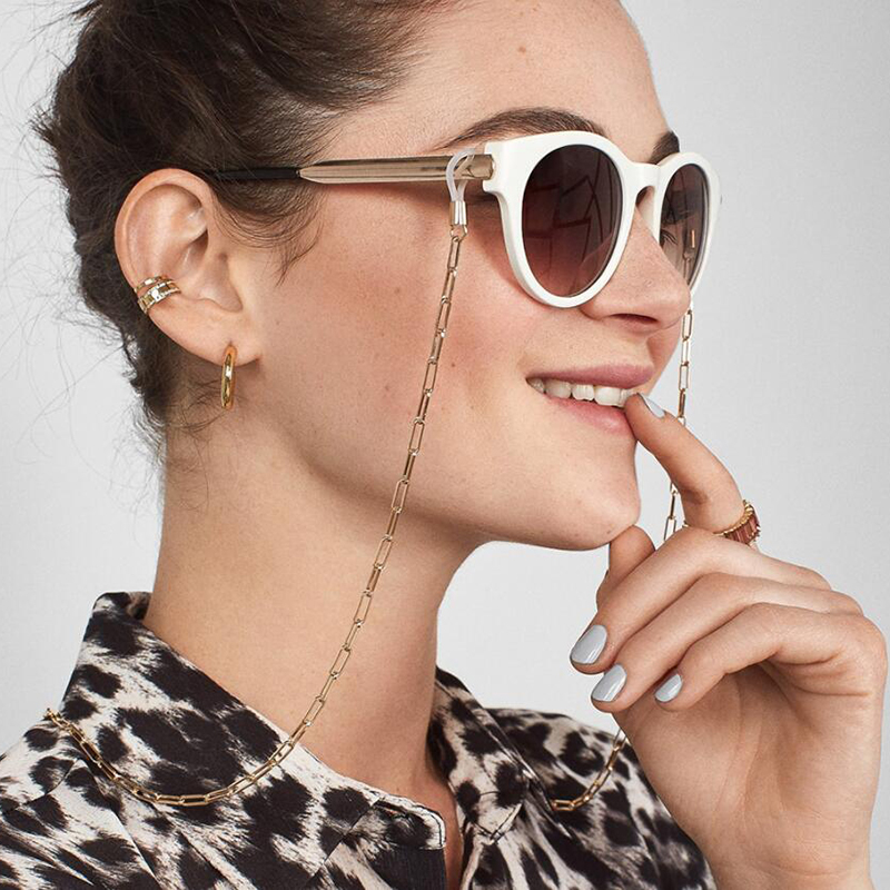 Dây đeo mắt kính đính ngọc trai giả thời trang dành cho nữ