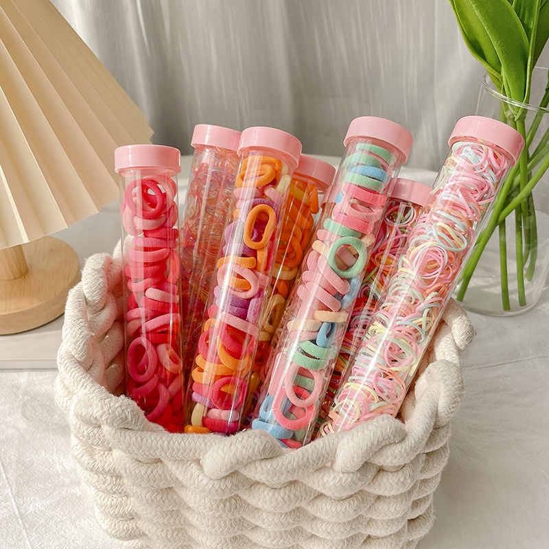 Set 50 dây buộc tóc nhiều màu sắc - UniLabel