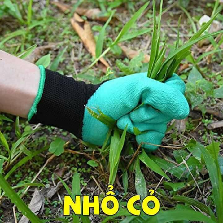 Găng tay làm vườn đa năng hỗ trợ móng đào, xới, nhổ cỏ thông minh No.101184