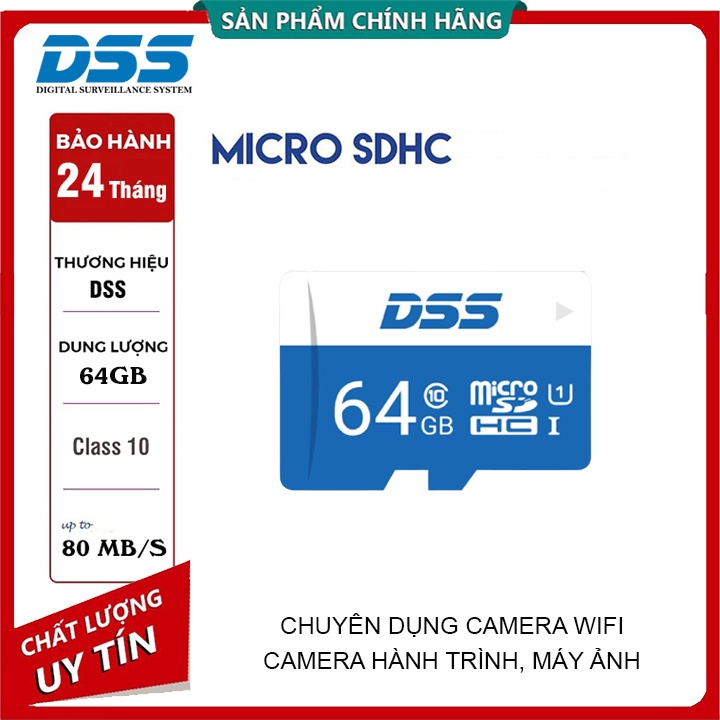 Thẻ nhớ Sandisk Micro SDXC 64G Ultra 64GB {80Mb/s} | DSS SDXC 64GB, 32GB