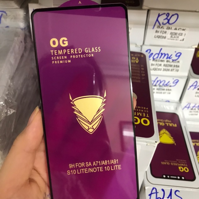 Kính cường lực OG Full màn Redmi Note 9S Full màn hònh