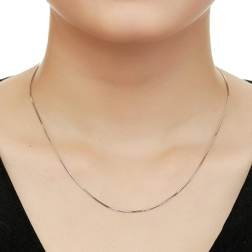 Dây chuyền bạc 925 xi bạch kim Gen Z Silver dây mì trơn - sợi máy chắc bền DCZ10518501