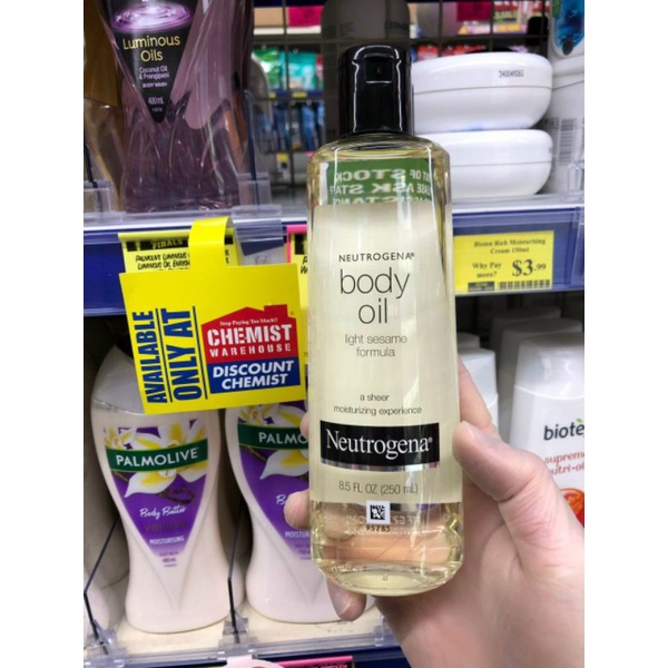 Dầu dưỡng da Neutrogena body oil 250ml