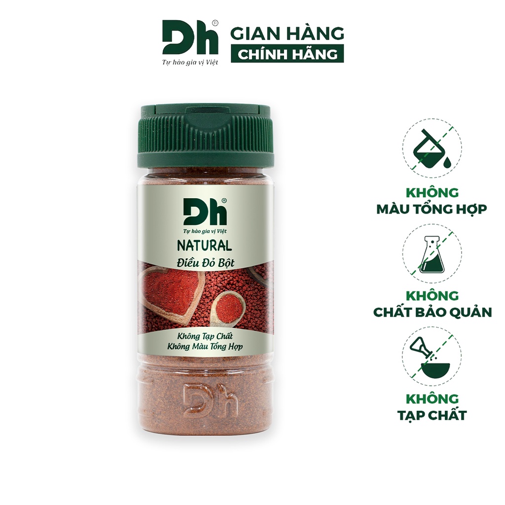 Bột điều đỏ Natural DH Foods chế biến thực phẩm thơm ngon 50gr