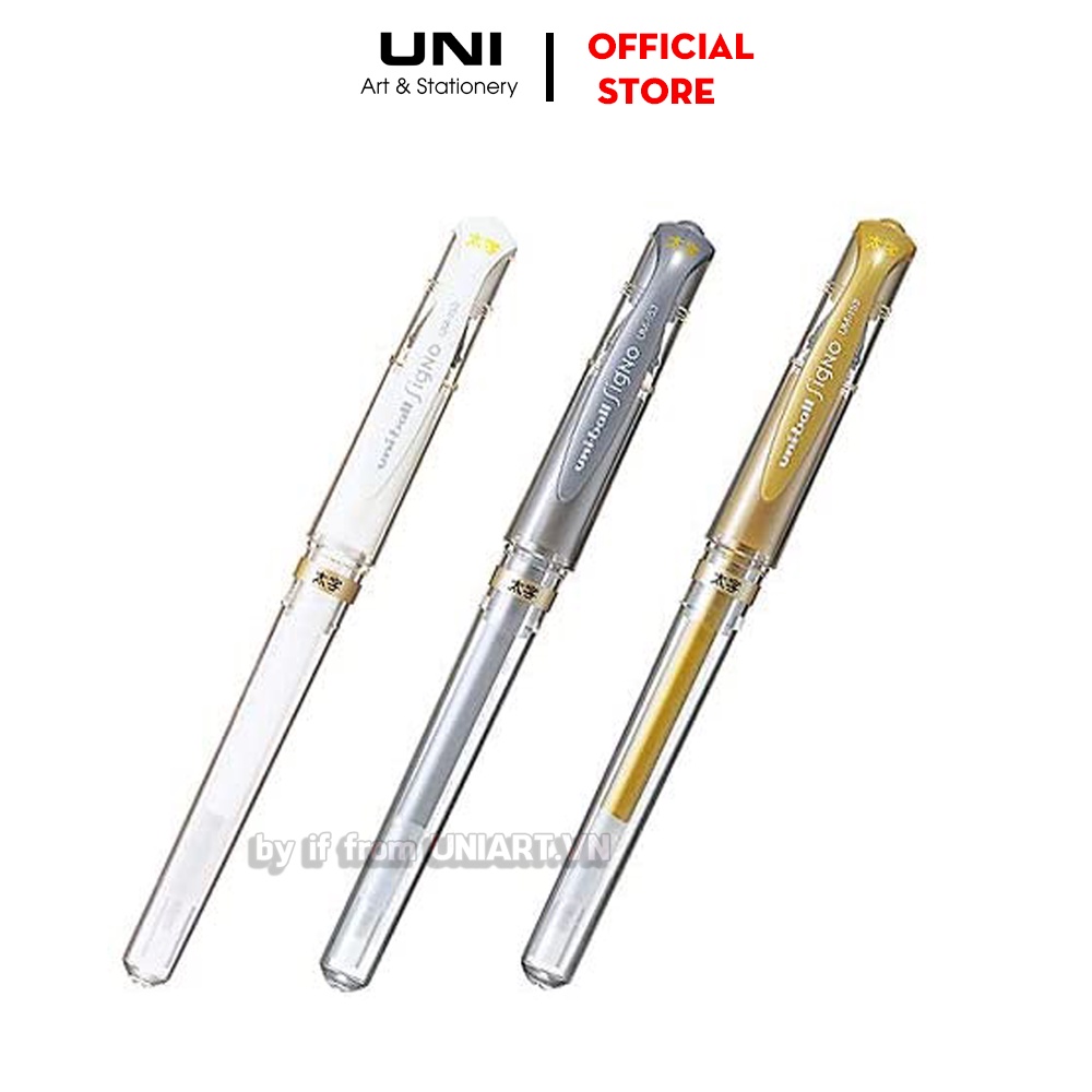 Bút nhũ Uniball Signo UM-153 Gold-Silver-White