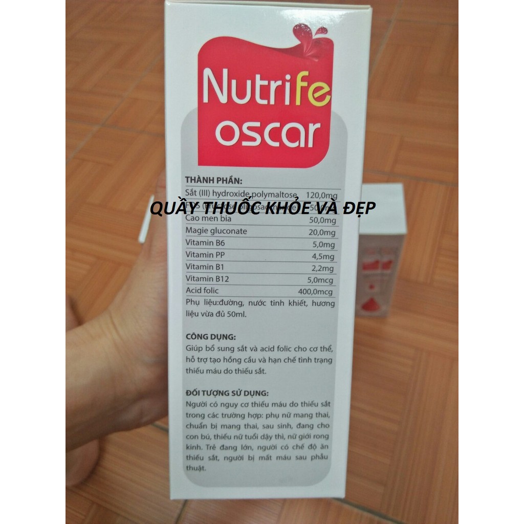 Sắt nước NUTRIFE OSCAR | Thế Giới Skin Care