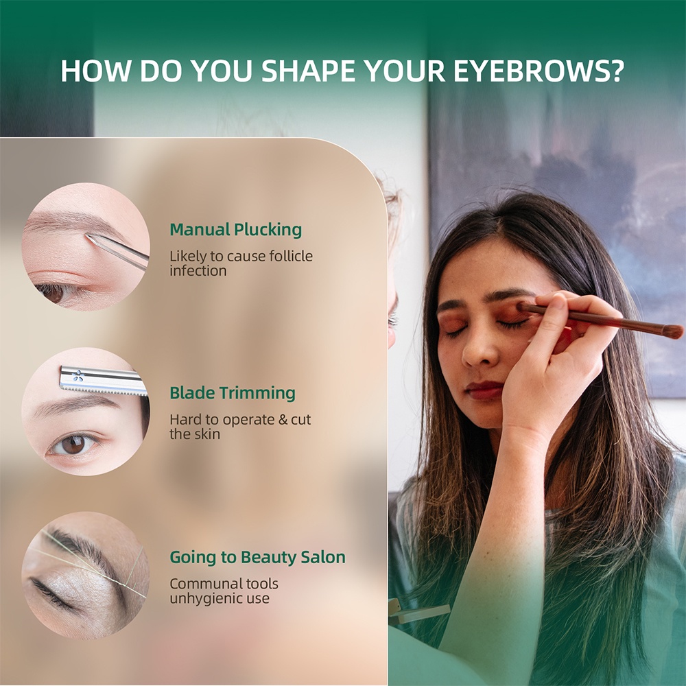 Tông đơ tỉa lông mày FOREVERLILY chạy pin sạc cao cấp