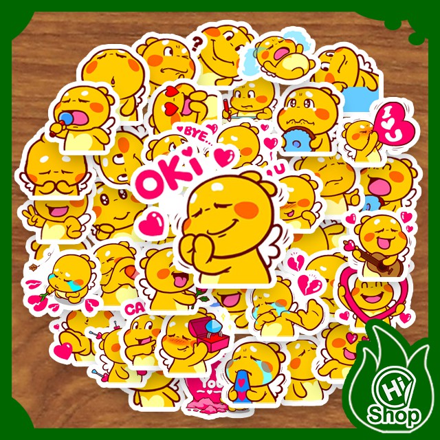 [Bộ 80 Sticker] Hình Dán Sticker QooBee Ong Vàng  | Dán Nón Bảo Hiểm, Điện Thoại, Laptop, Bình Nước