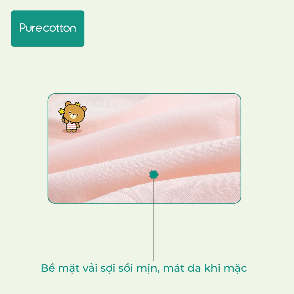 Bộ đồ lót bé gái Purecotton chất liệu sợi sồi cao cấp mềm mại Little Bear PC030 | BigBuy360 - bigbuy360.vn