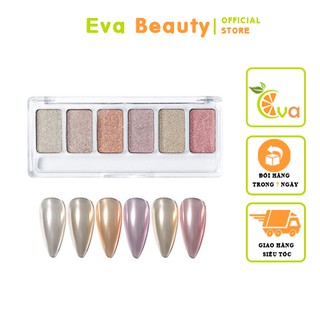 Nhũ tráng gương nén 6 màu làm nail xinh