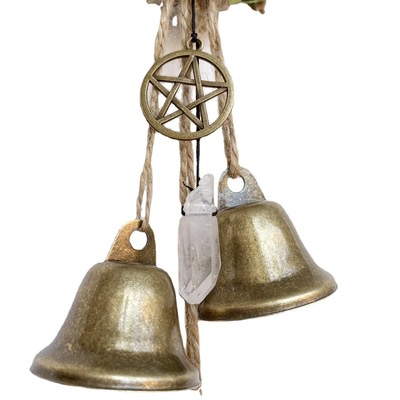 Chuông gió hình phù thủy bằng đồng thau trang trí nhà cửa