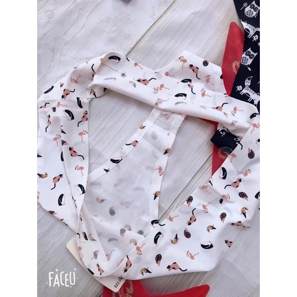 Quần Lót Nữ Lọt Khe SAM SAM Su Họa Tiết Cao Cấp Đáy Kháng Khuẩn freesize cho khách hàng từ 40 đến đến 58kg SAM SAM