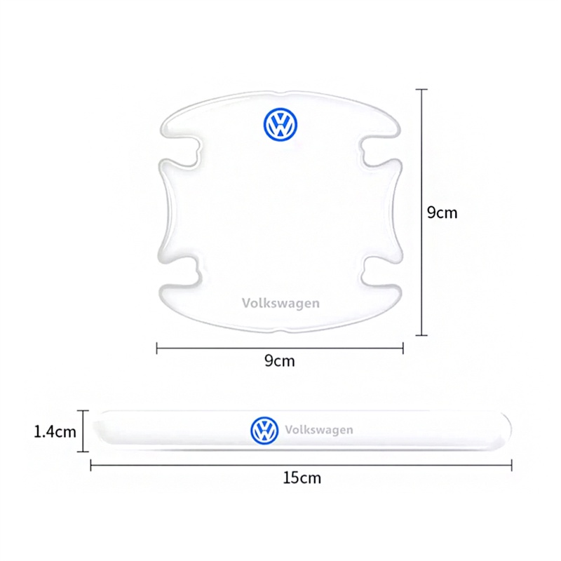 Bộ 8 miếng dán bảo vệ chống trầy xước dành cho tay nắm cửa ô tô