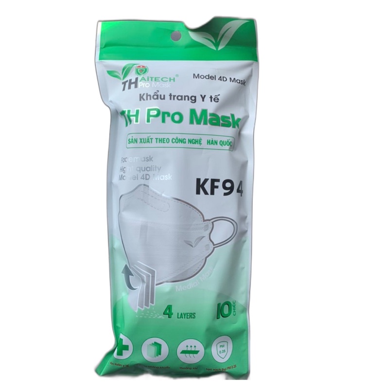 KHẨU TRANG KHÁNG KHUẨN KF94 CHỐNG BỤI MỊN KF94