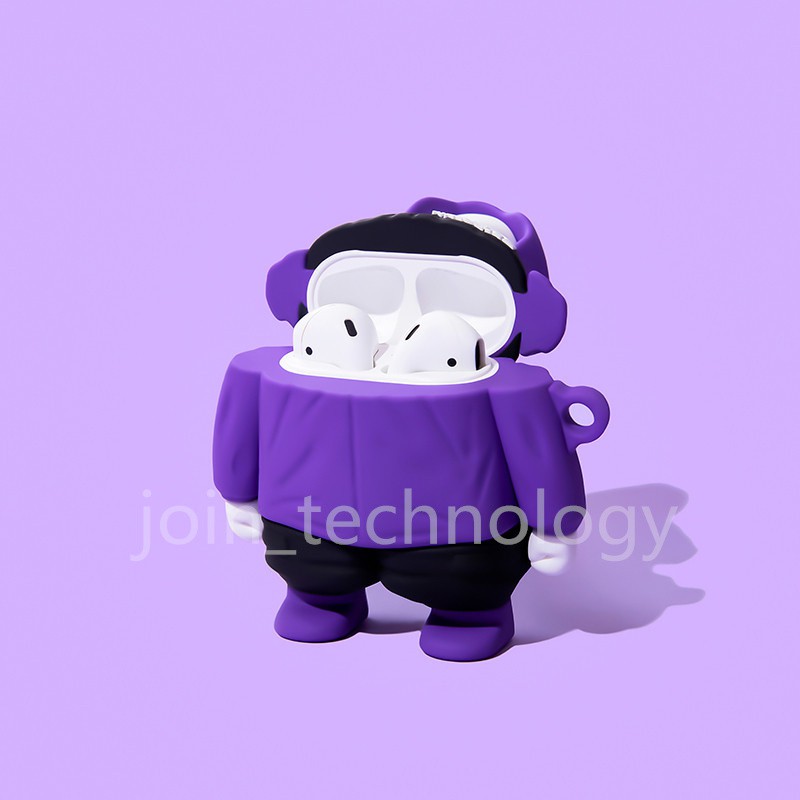 Vỏ Bảo Vệ Hộp Sạc Tai nghe không dây Airpods 1 / 2 Bằng Silicon Mềm Họa Tiết Hoạt Hình Dễ Thương