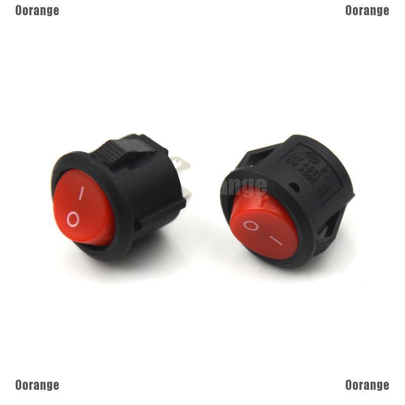 10 Công Tắc On / Off mini Hình Tròn 16mm 2 3A / 250V