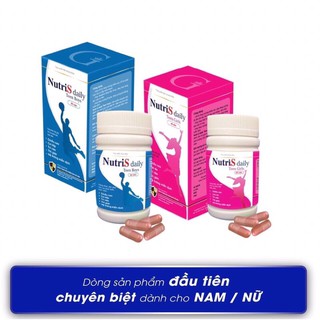 ( Mua 5 Tặng 1 ) NUTRIS DAILY TEEN GIRL and TEEN BOY - Tăng Chiều Cao Vượt Trội, Tối Ưu 2020