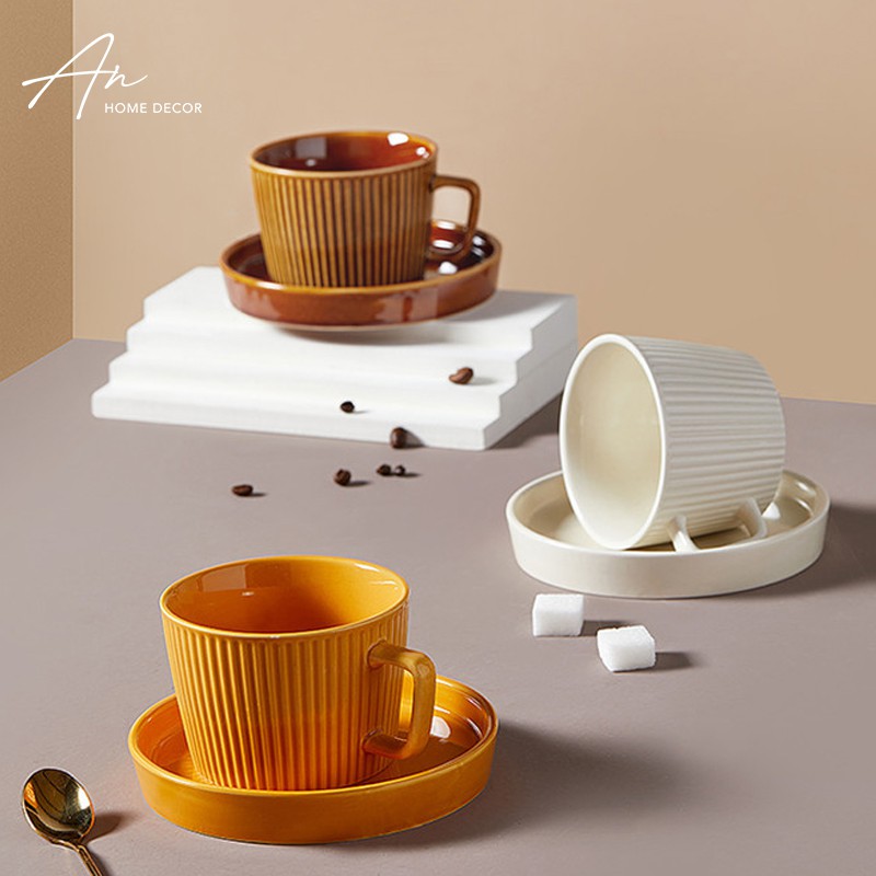 Cốc đĩa ly cà phê Cafe gốm sứ 200ml | BigBuy360 - bigbuy360.vn