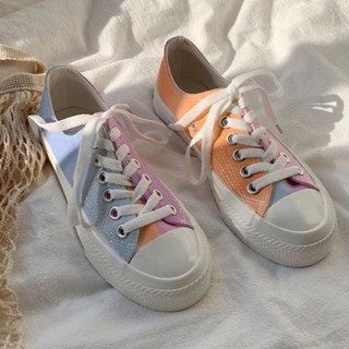 Giày cv cổ thấp đổi màu hàng Quảng Châu