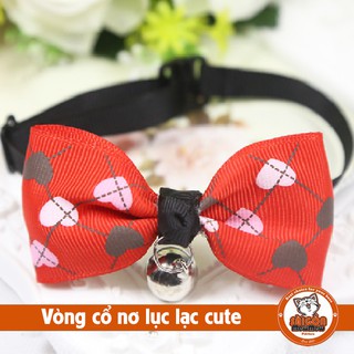 Vòng cổ nơ lục lạc cute cho thú cưng