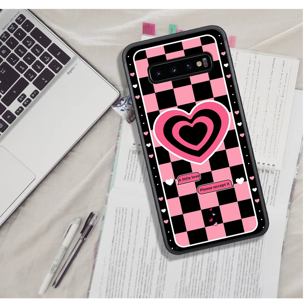 Ốp Lưng Samsung S8 - S8 PLUS - S10 - S10 PLUS - S10 5G , In Hình &quot;Black Heart&quot; Phong Cách Đẹp.