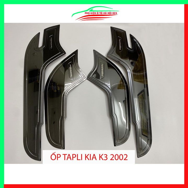 Bộ ốp tapli Kia K3 2022-2023 vân titan chống xước va đập khi mở cửa và làm đẹp xe
