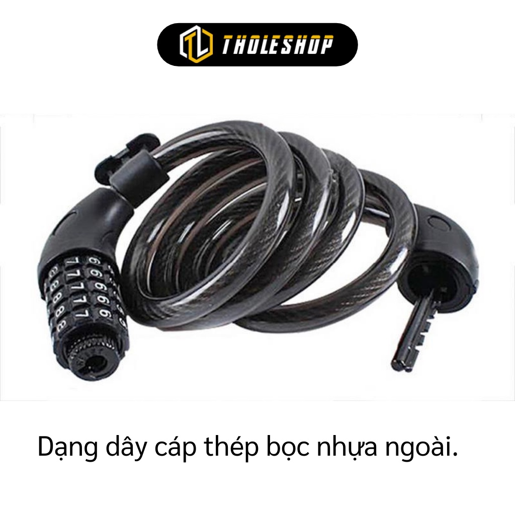 Khóa Xe - Ổ Khóa Dây Xe Đạp, Xe Máy 5 Số Cao Cấp Chống Trộm 3406