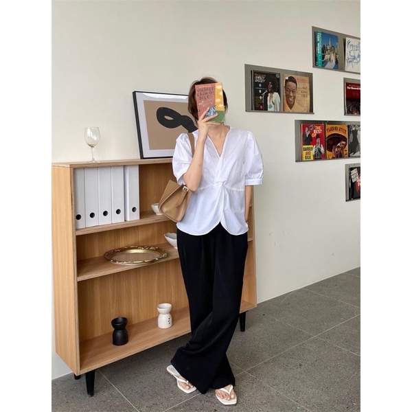 Áo nữ vặn eo phong cách Vintage độc đáo (mẫu mới 2021) • 2ENDSHOP | BigBuy360 - bigbuy360.vn