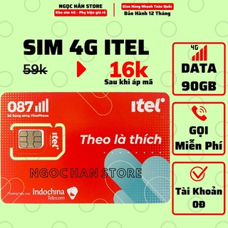 Sim 4G itel May77 Data 90GB/tháng + Miễn Phí Gọi, Sim Mạng Vinaphone 4G Full Toàn Quốc Giá siêu rẻ - Ngọc Hân Store