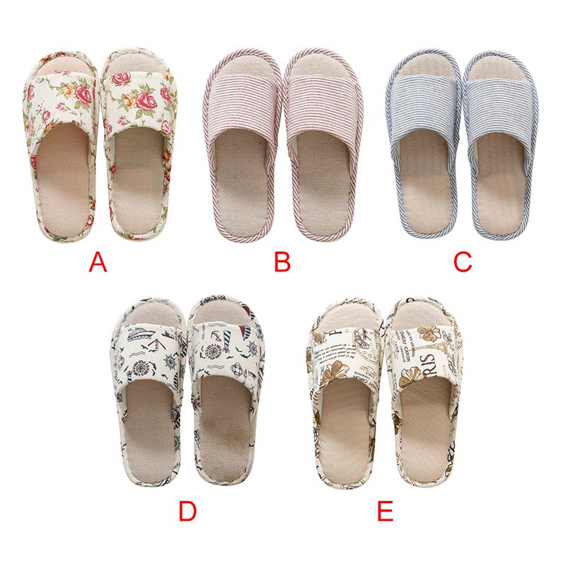 Dép Đi Trong Nhà Vải Lanh Cho Nam Nữ
