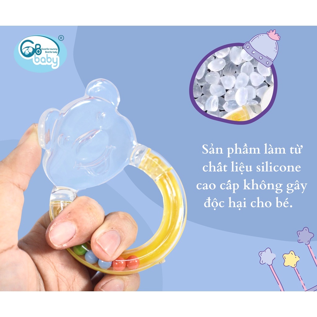 Gặm Nướu Cầm Tay Xúc Xắc Gbbaby Giúp Giảm Ngứa Nướu An Toàn Cho Bé - Mẫu Mới