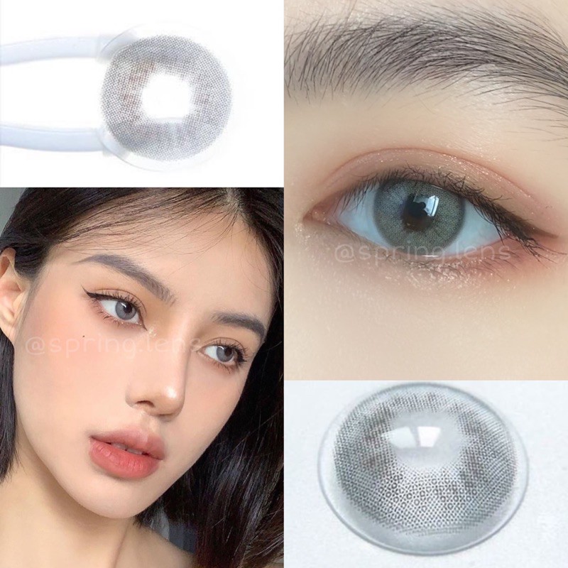 KÍNH ÁP TRÒNG CECE XÁM TÔNG MÀU LẠNH @spring.lens