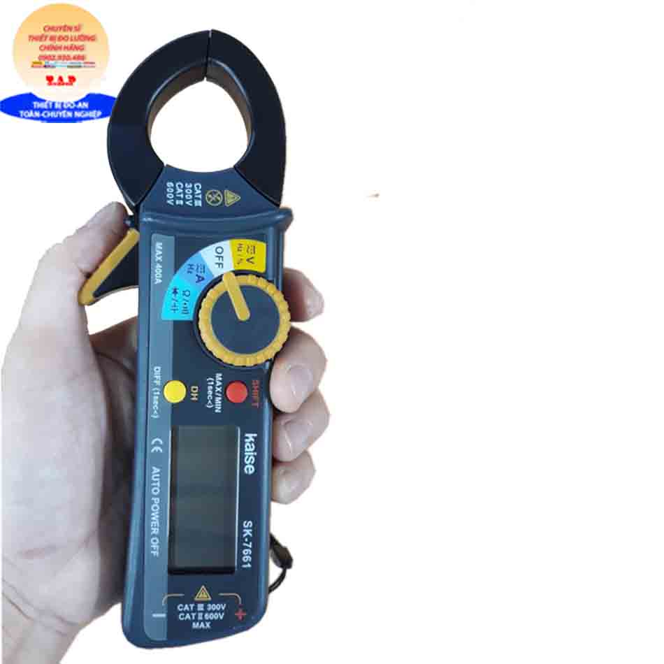 Kaise SK-7661 Ampe kìm đo dòng điện acdc 40A~400A Kaise 7661