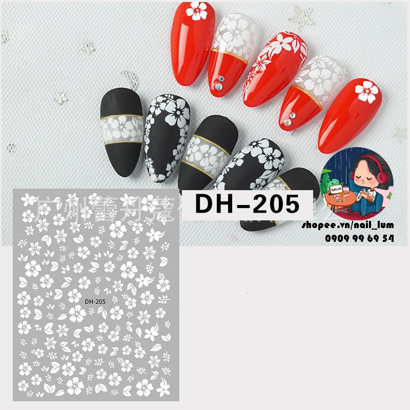 [Video Thực Tế] Nail Sticker - Dán Móng Tay Cánh Hoa