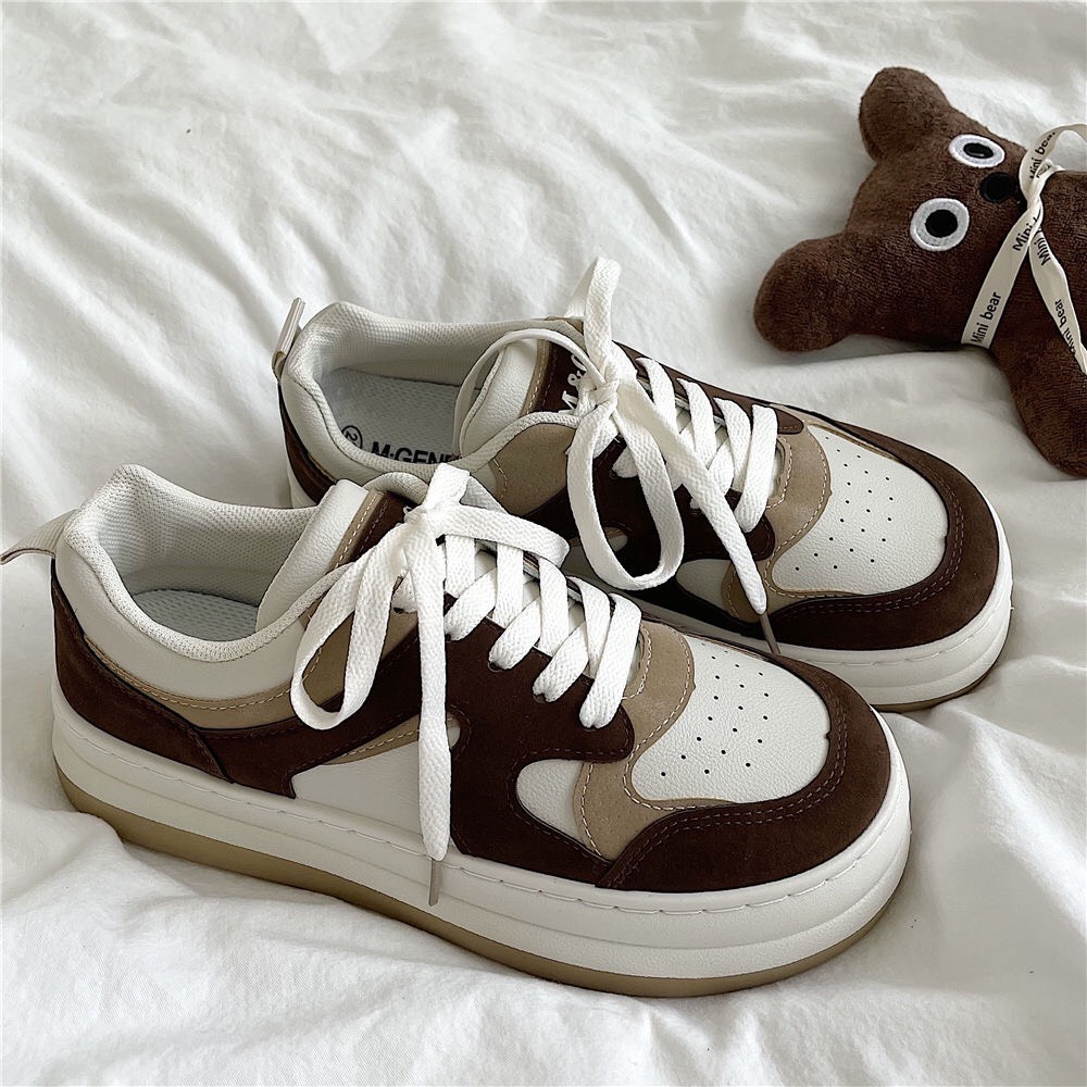 Giày sneaker thể thao ulzzang đế bánh mì phong cách Hàn Quốc