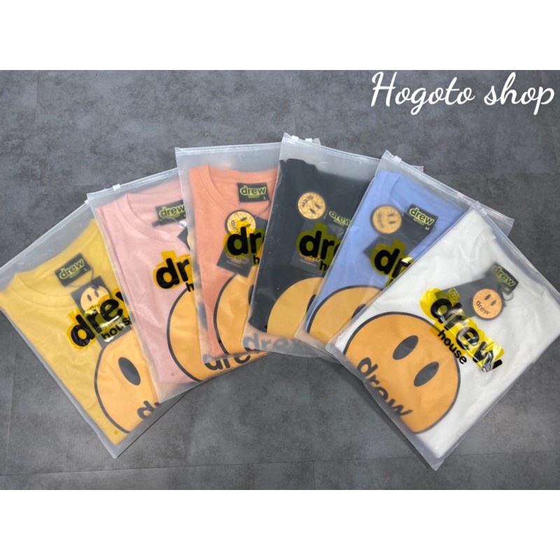 Áo thun tay lỡ Drew Mặt Cười áo thun unisex nam nữ form rộng oversize chất liệu cotton 46 Clothing | BigBuy360 - bigbuy360.vn