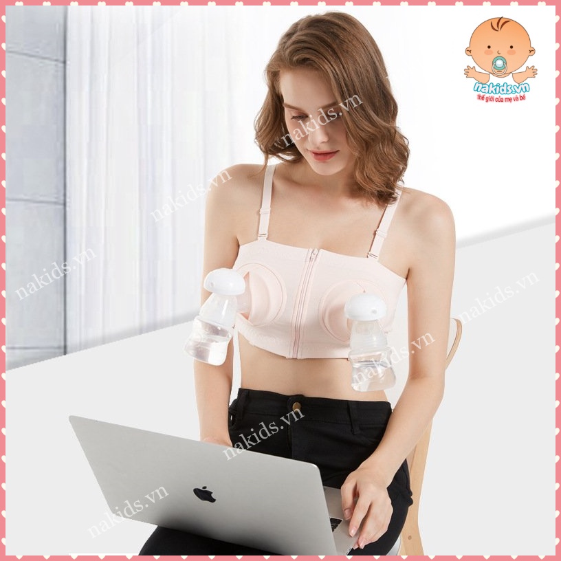 Áo Hút Sữa Rảnh Tay Cho Mẹ Sau Sinh Hàng Cao Cấp Có Dây Quai Áo