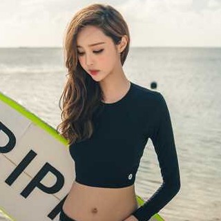 Áo Bơi Nữ Đan Lưng Quyến Rũ, Lẻ Áo Bơi Nữ Tay Dài SAVVY