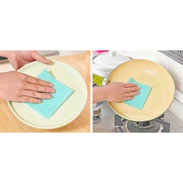 CUỘN KHĂN LAU ĐA NĂNG BẰNG VẢI KHÔNG DỆT 20*20 [TNMART]
