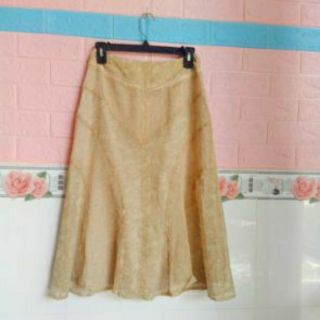 Chân váy hoa nhí xòe dáng vintage hàng secondhand size S