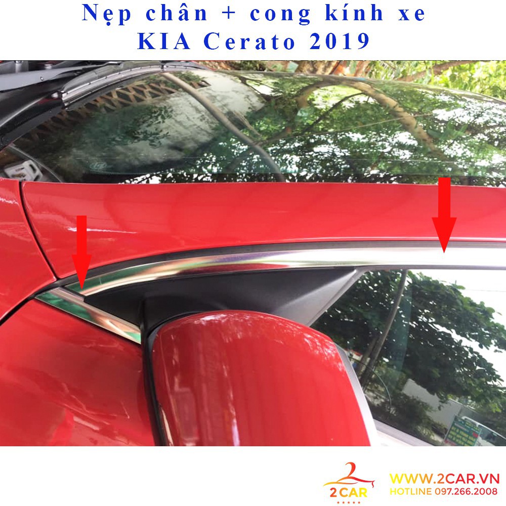 nẹp viền chân kính và viền cong kính KIA Cerato 2019- 2021