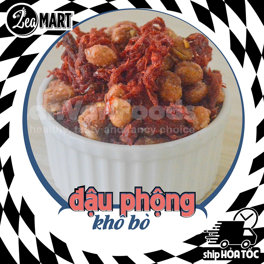 Hộp đậu phộng khô bò Nutroo (290 gram) - Đồ ăn nhanh ngon lành, mồi nhậu chất lượng - Ship hỏa tốc Đà Nẵng