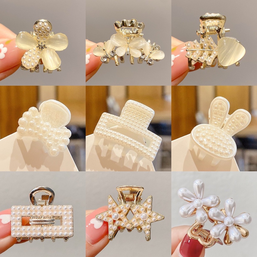 Kẹp Tóc Nhỏ Đính Ngọc Trai Phong Cách Hàn Quốc Cho Nữ