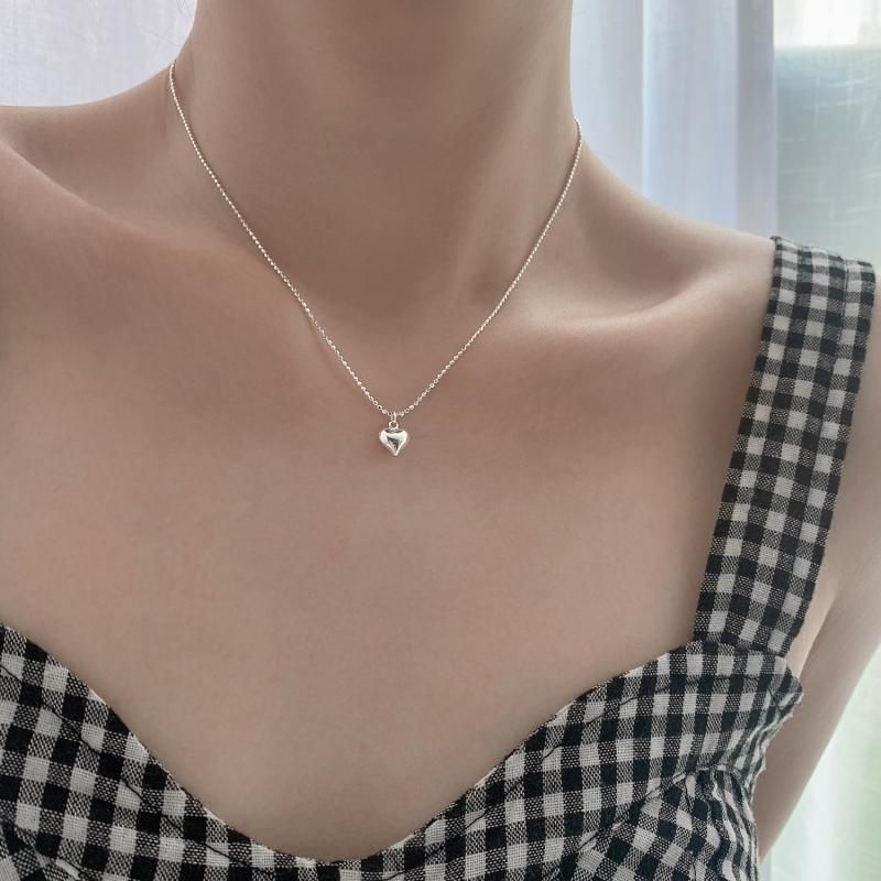Dây chuyền bạc S925 - Vòng cổ nữ bạc Ý hình trái tim nhỏ Baby Heart dễ thương, xinh xắn ZAZA accessories DC0089