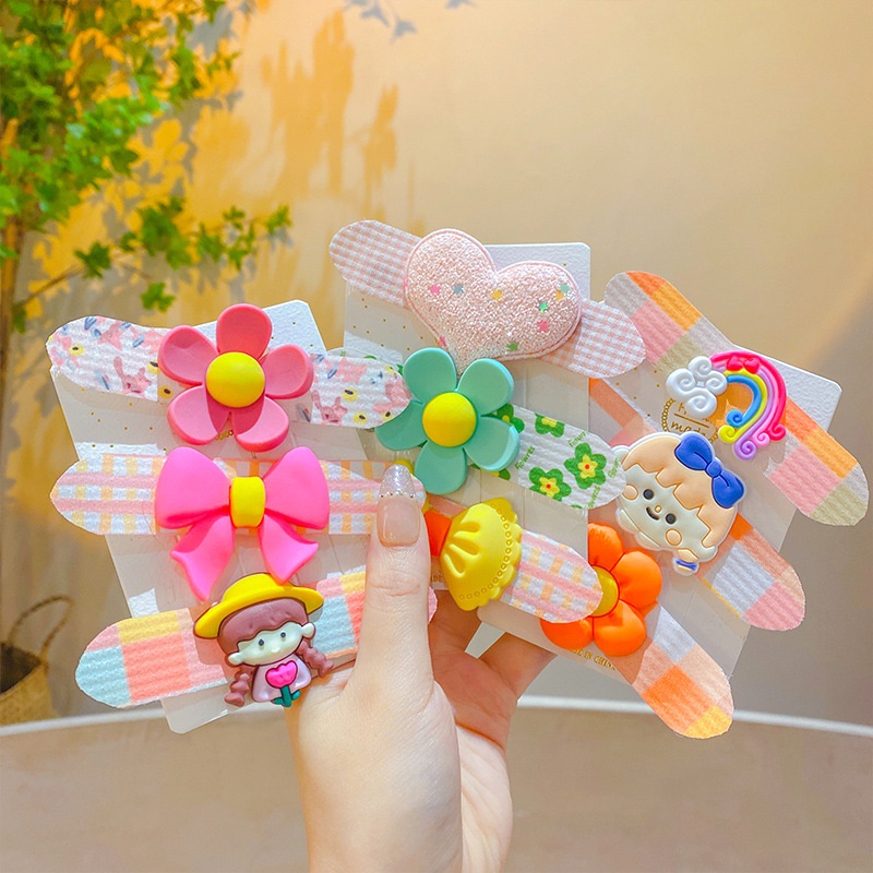 Kẹp Tóc Dán Dễ Thương Thời Trang Cho Bé Gái