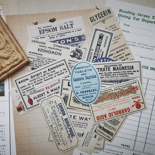 Sticker vintage thương hiệu phong cách Tim Holtz