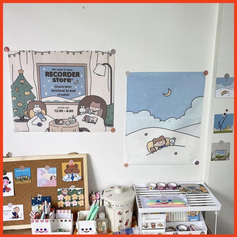 ( VTN ) Tranh vải treo tường trang trí họa tiết in độc đáo dễ thương | BigBuy360 - bigbuy360.vn