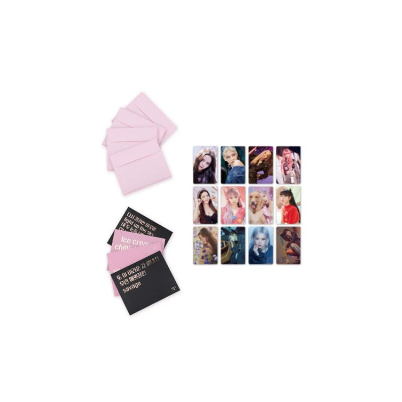 [TheShow] Bộ lyrics card+photocard set Blackpink Official