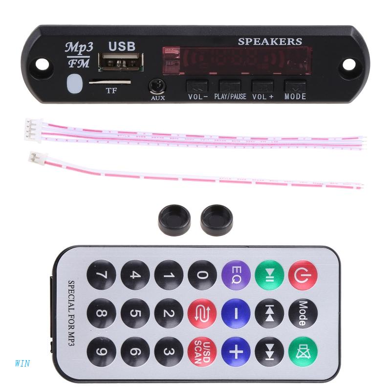 Bảng Mạch Giải Mã MP3 WMA Bluetooth Không Dây USB TF FM Radio Kèm Điều Khiển Từ Xa Cho Xe Hơi